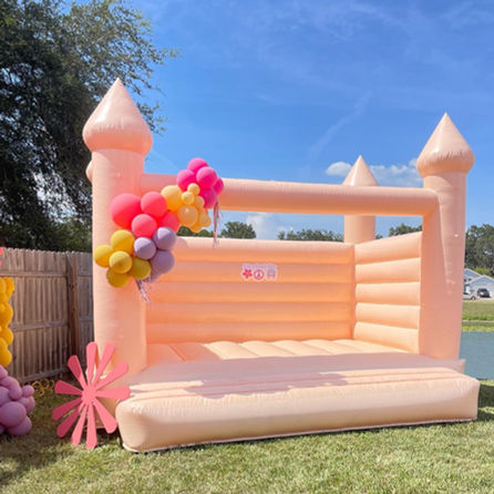 peach bounce house