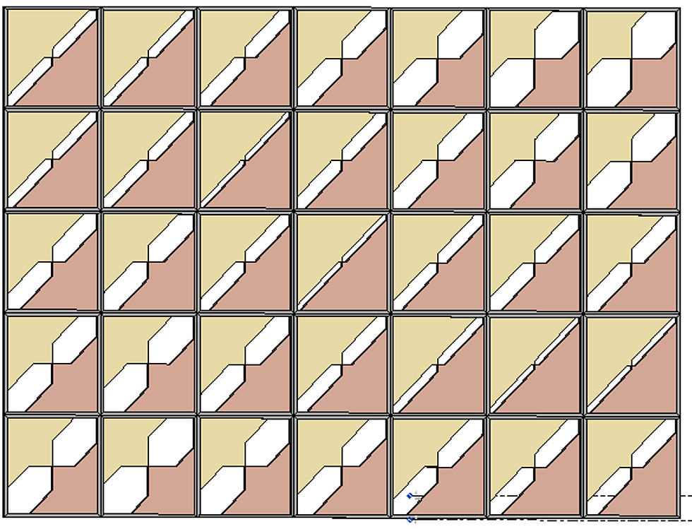 Facade panels created using adaptive component in Revit