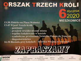 06.01.2020 r. - Zaproszenie na Orszak Trzech Króli