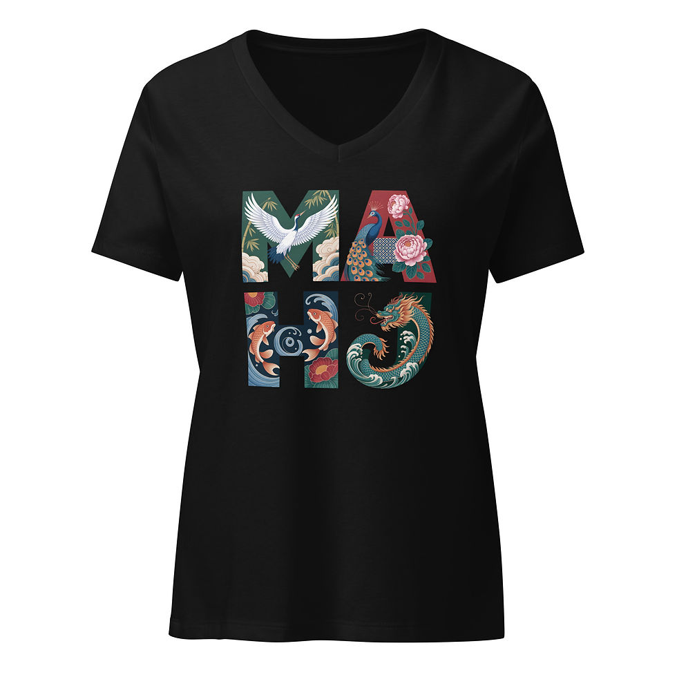 Thumbnail: "Mahj" Women’s relaxed v-neck t-shirt
