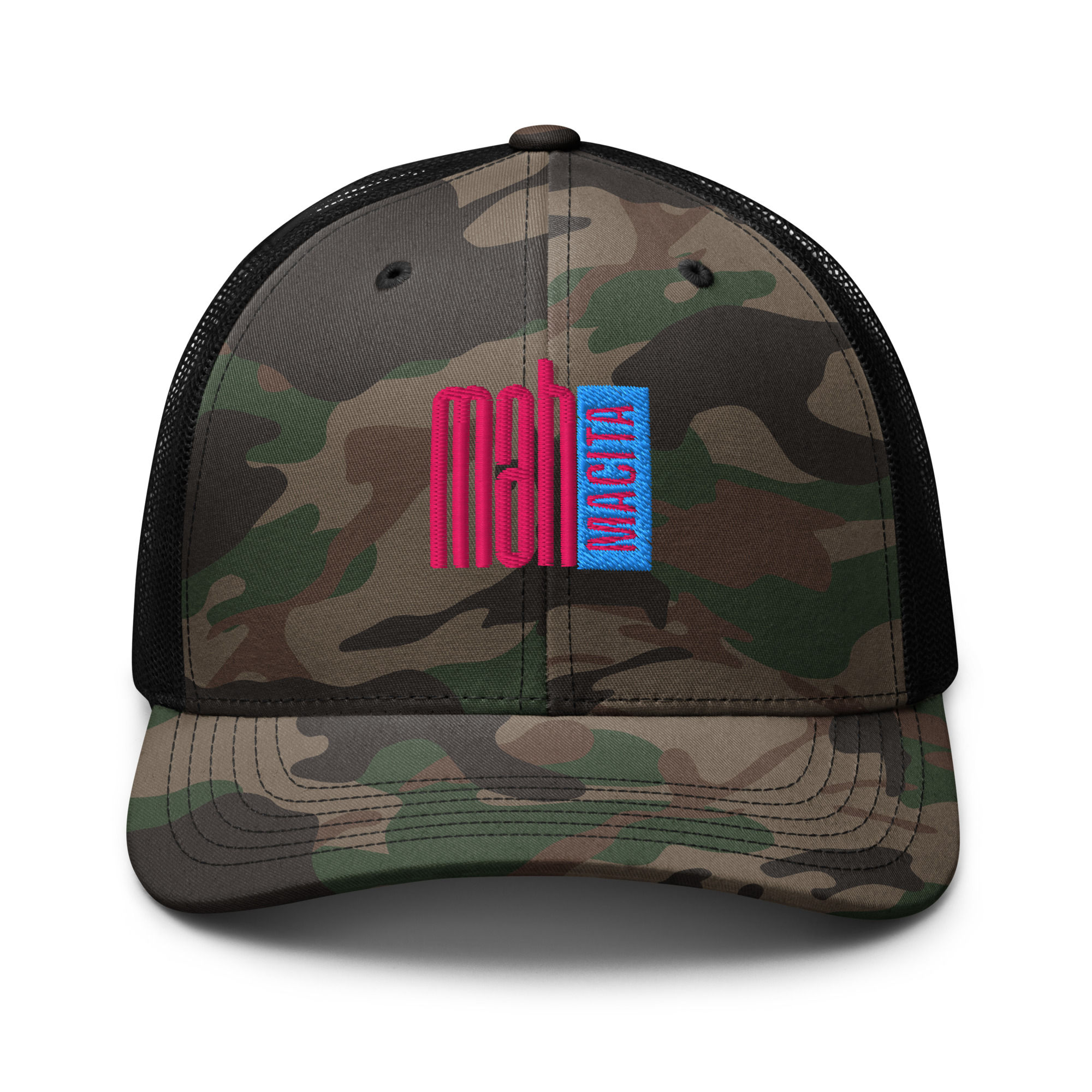 Camouflage trucker hat
