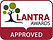Burgundy Lantra Awards approved logo