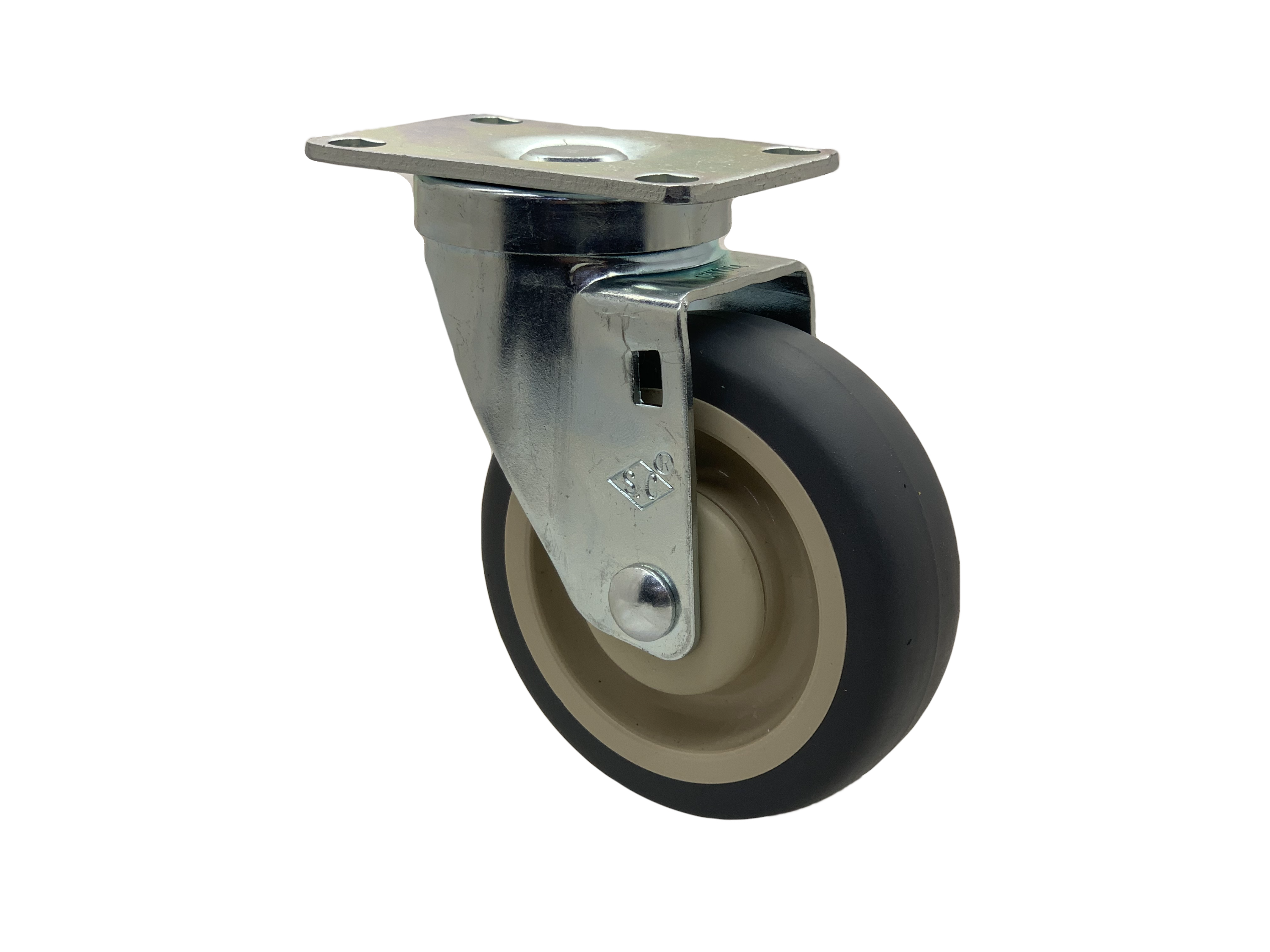 Swivel 4x1-1/4 TPR Wheel