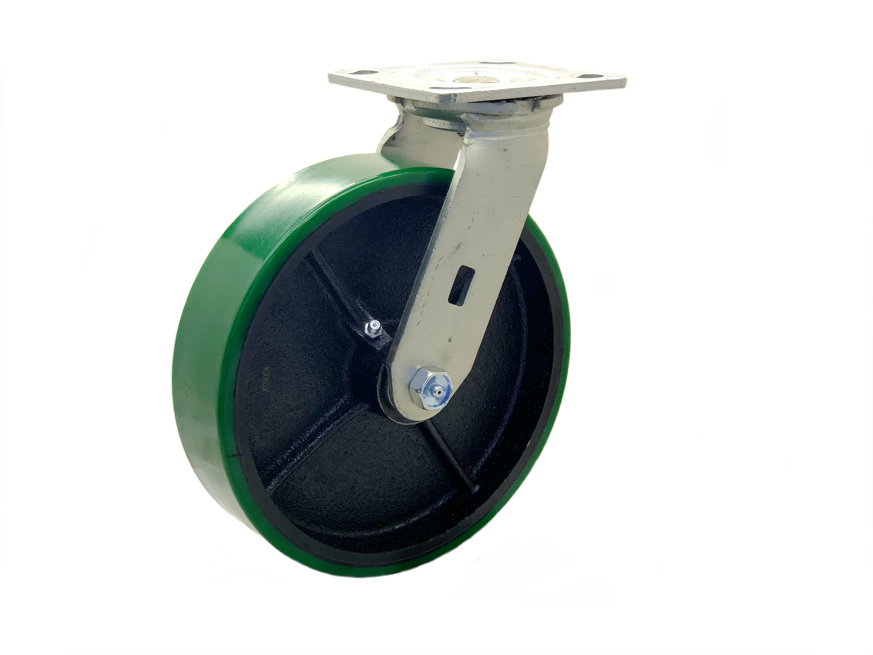 Swivel 8x2 Poly On Iron Wheel