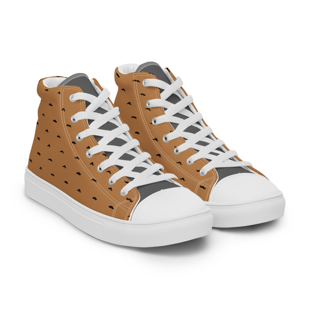 I Moustache You A Question - Men's High Top Shoes