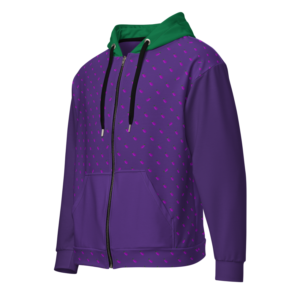 Aubergine - Zipper Hoodie