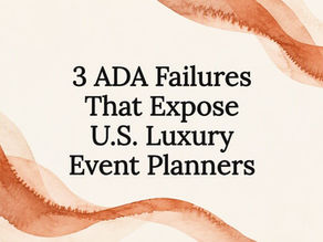 Decorative ADA event planning title card