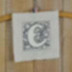 birthday card letter E