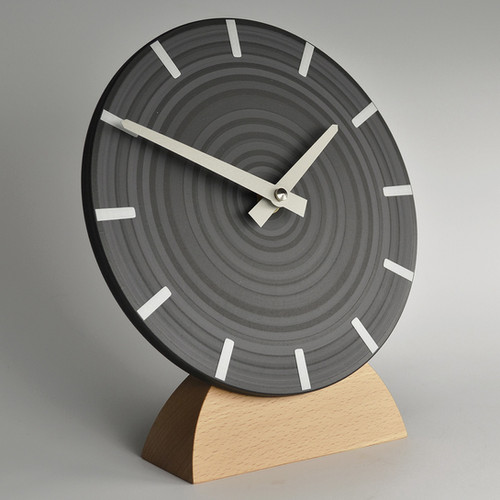 Inhouse Clocks contemporary British clocks grey mantel clock