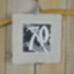 70th birthday card - handmade