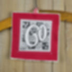 60th birthday card with lavender