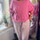 Thumbnail: Catra Leopard Print sweatshirt in Neon Pink 