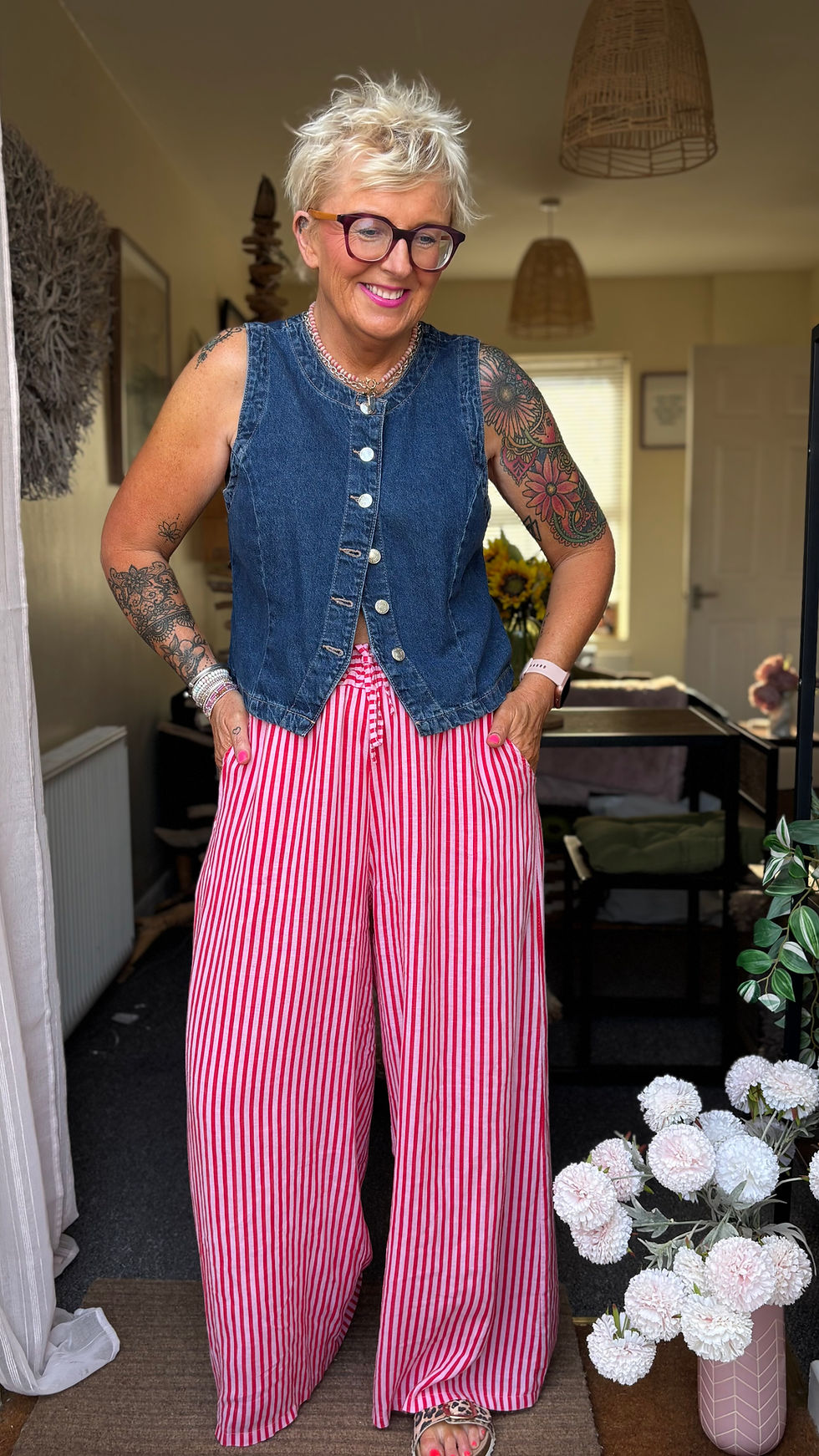 Thumbnail: Careta Trousers in Pink/Red (other colours available ) 