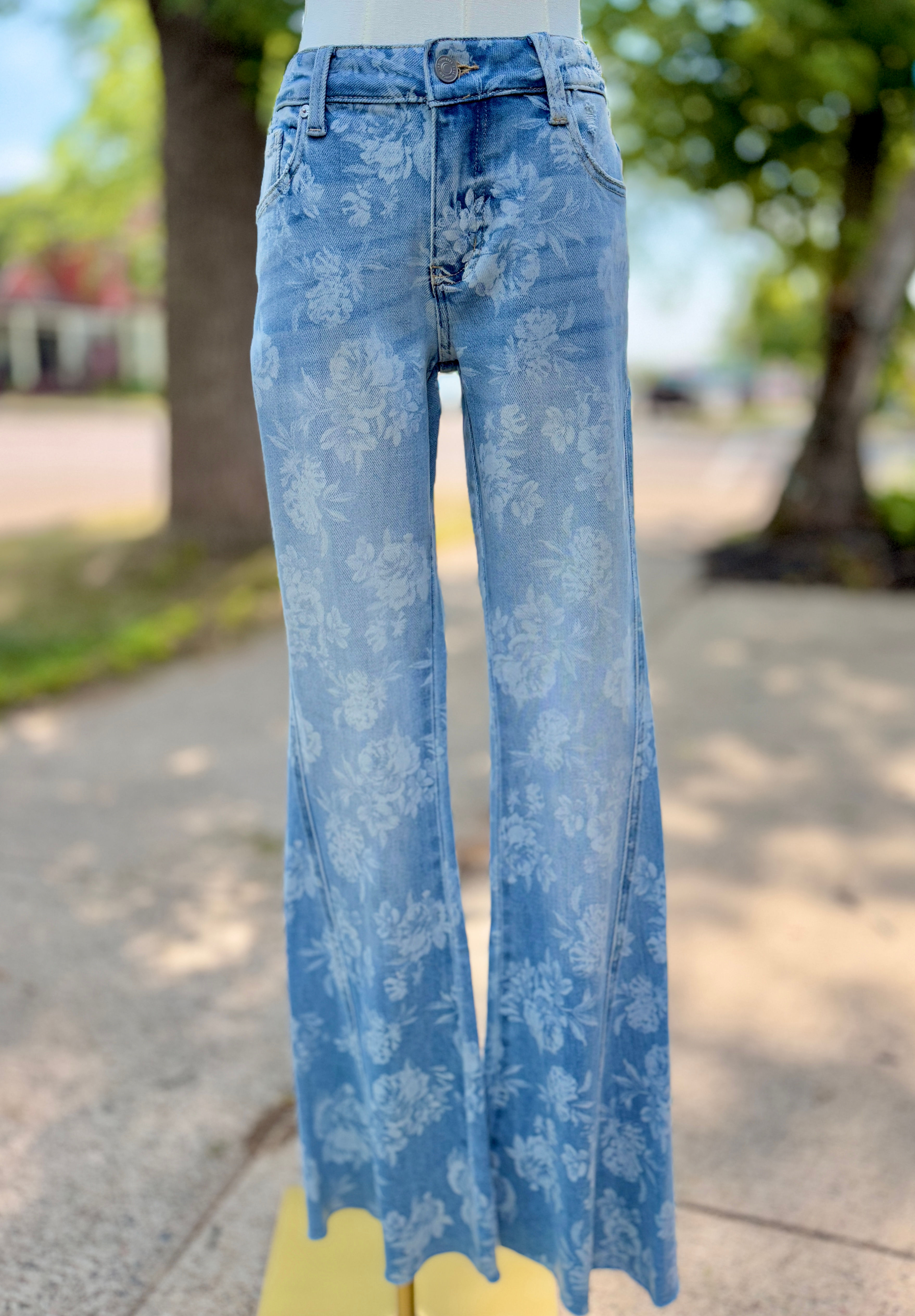 LOW RISE FLORAL PRINT FLARE-KC2248ML
