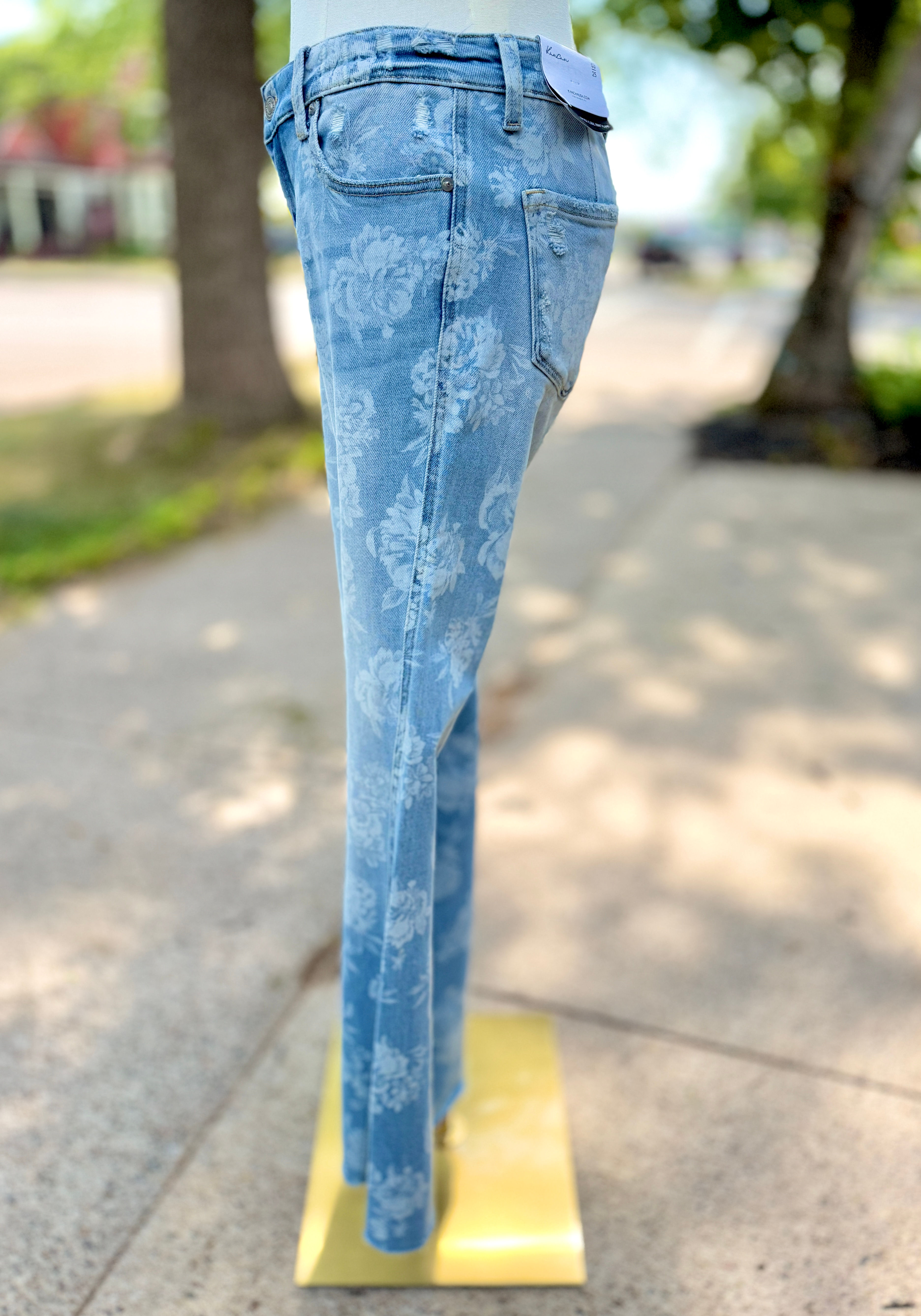 LOW RISE FLORAL PRINT FLARE-KC2248ML