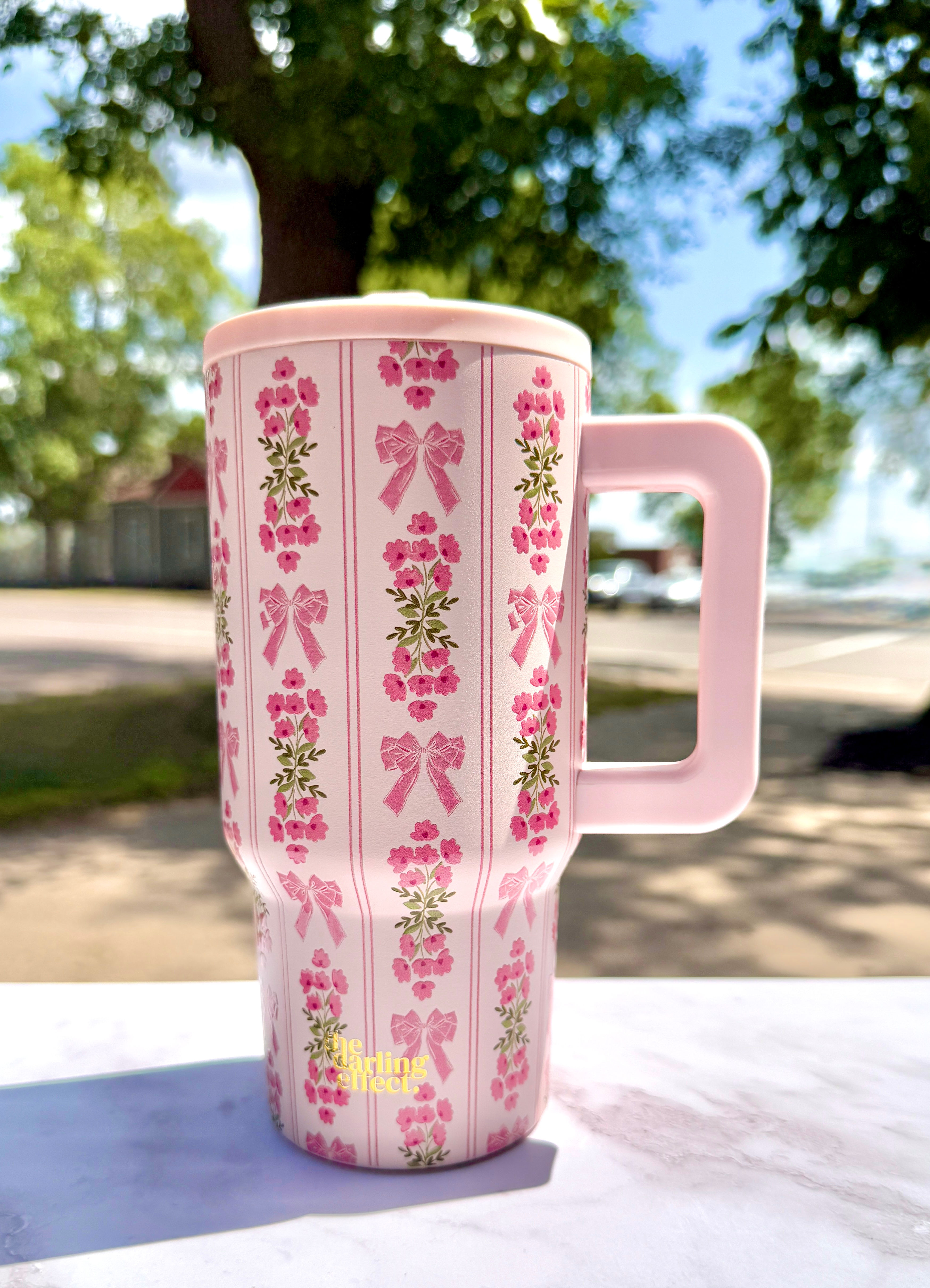 20 oz Lifestyle Flip Straw Tumbler–Oh So Fancy Pink