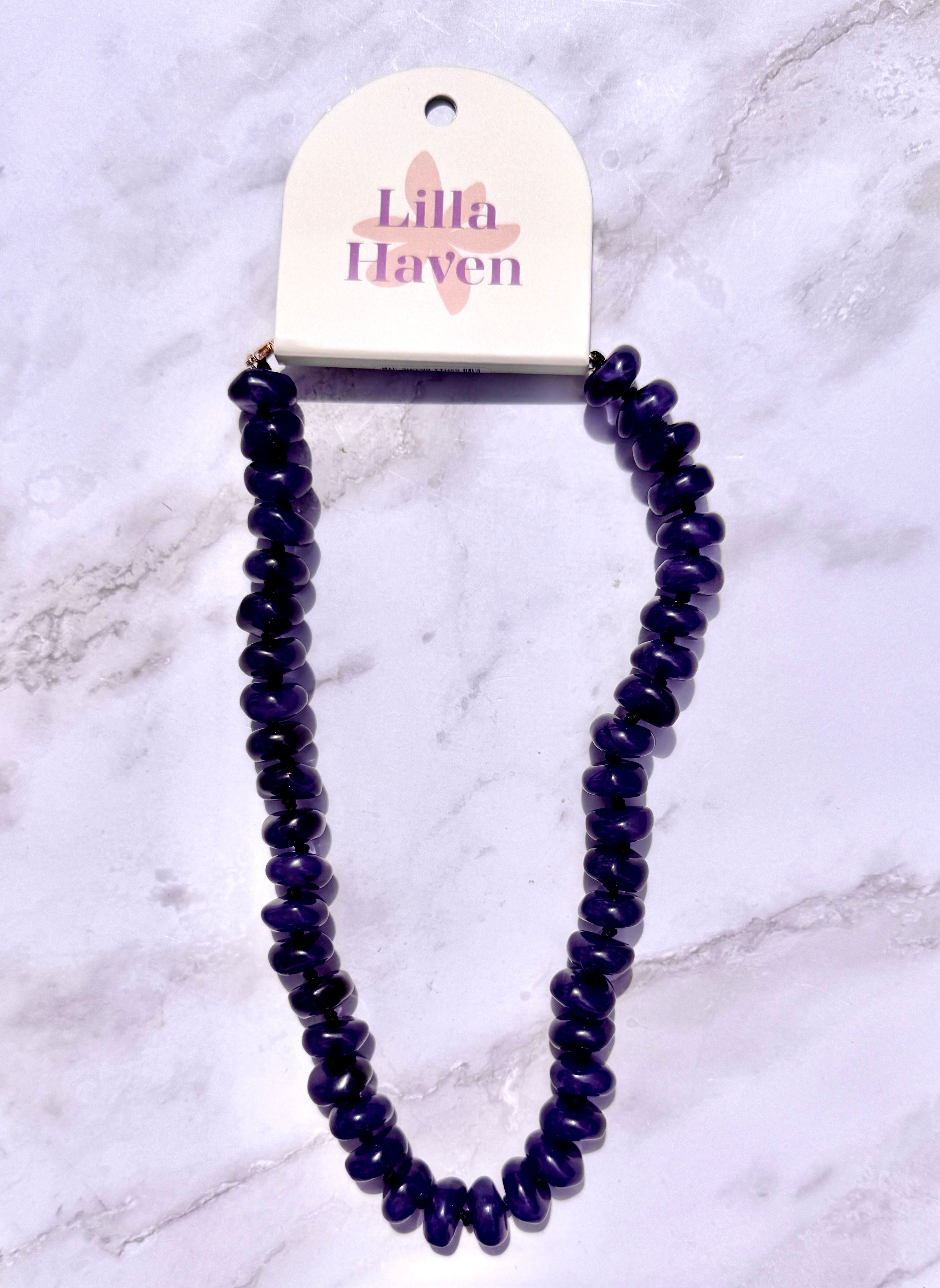 Resin Beaded Chunky Necklace