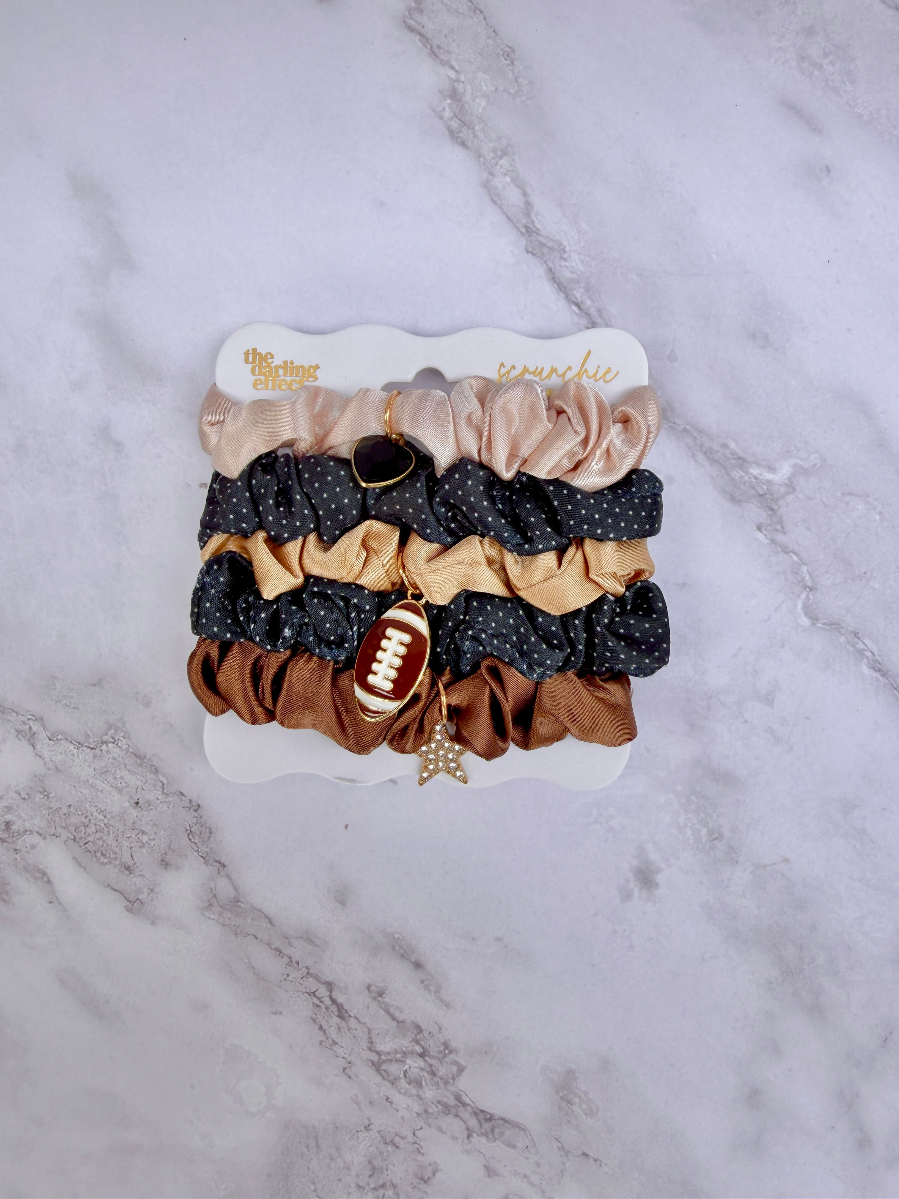 Scrunchie Charm Set-Tailgate Season