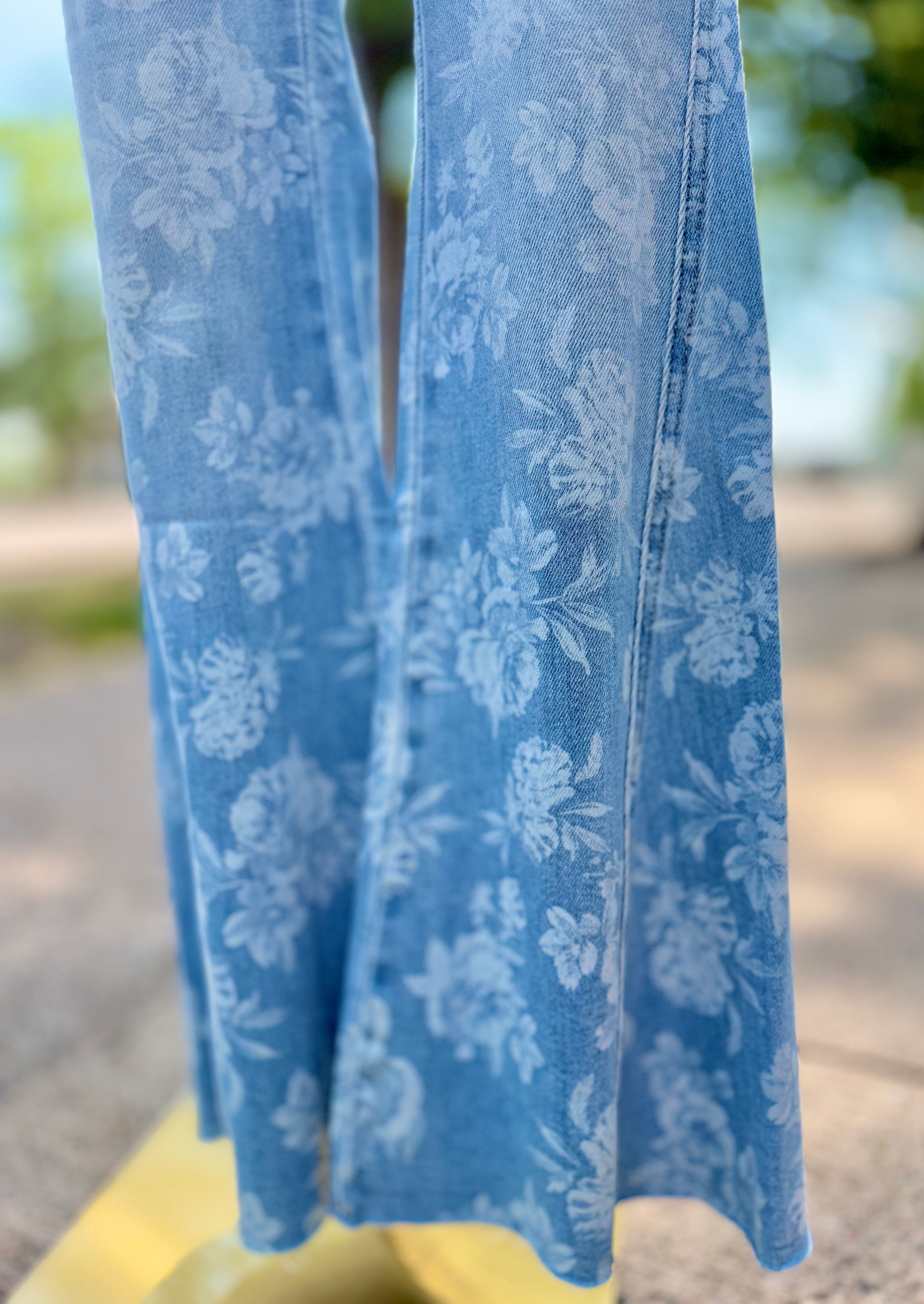 LOW RISE FLORAL PRINT FLARE-KC2248ML