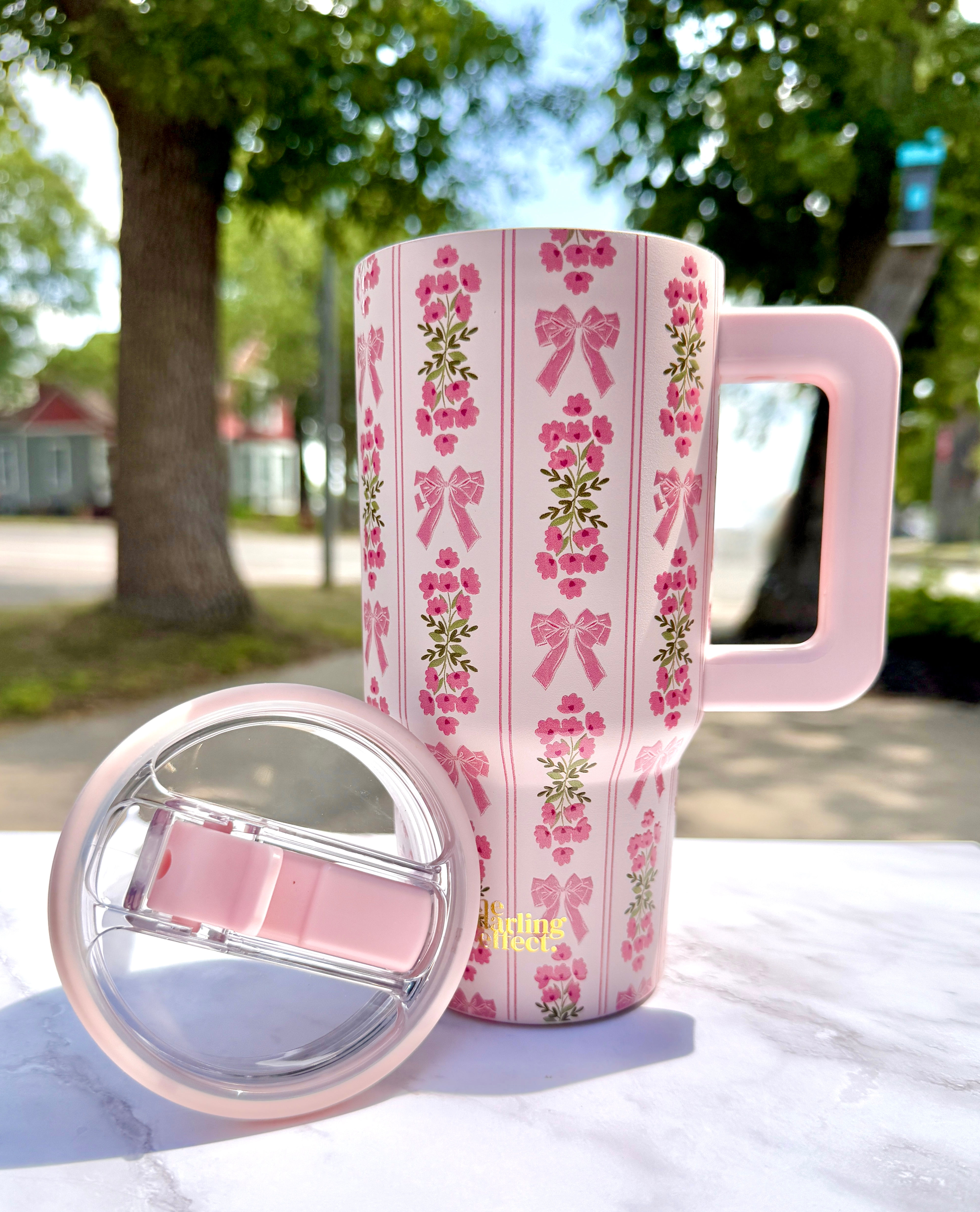20 oz Lifestyle Flip Straw Tumbler–Oh So Fancy Pink