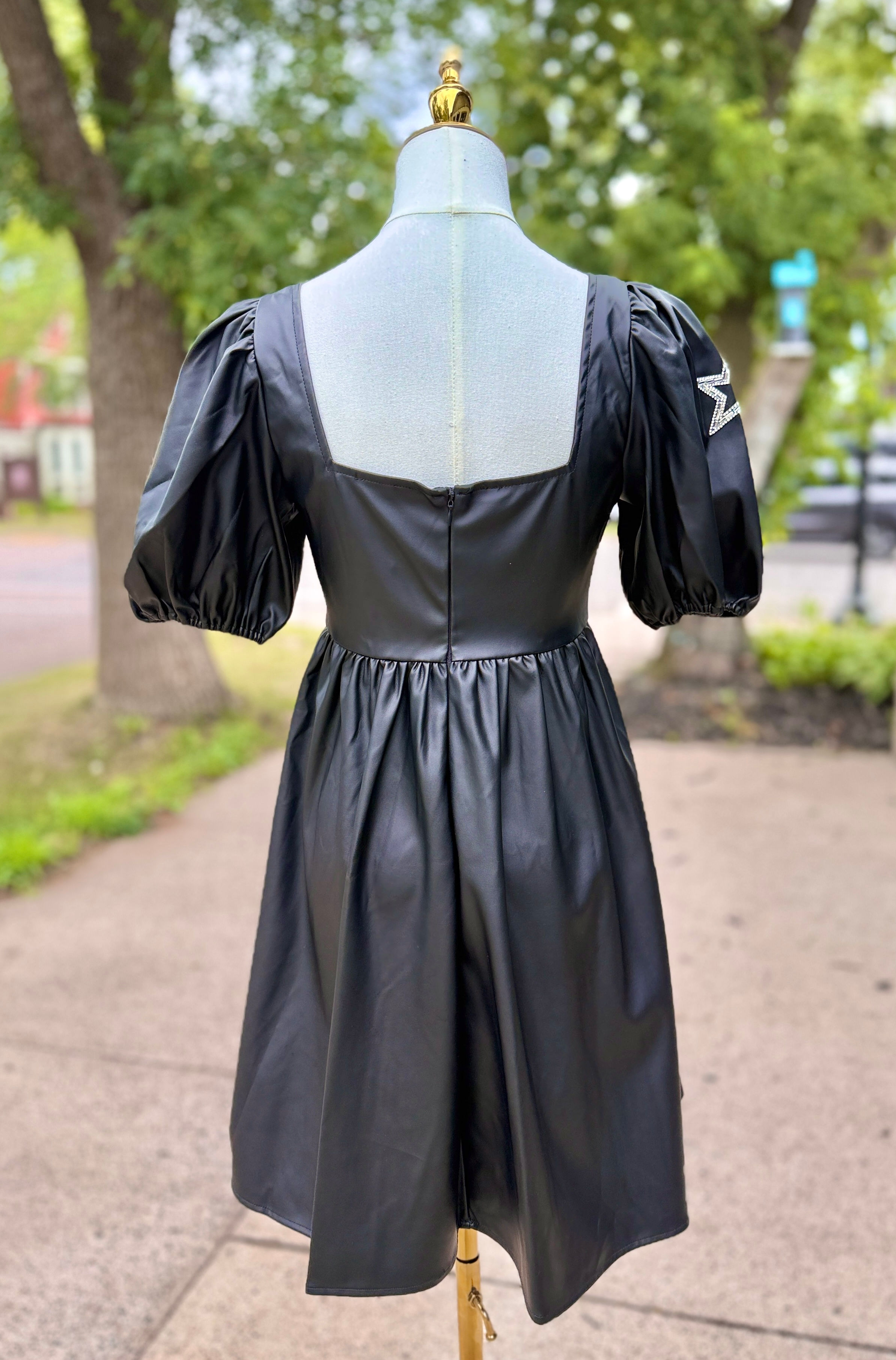 Star Patch Baby Doll Dress