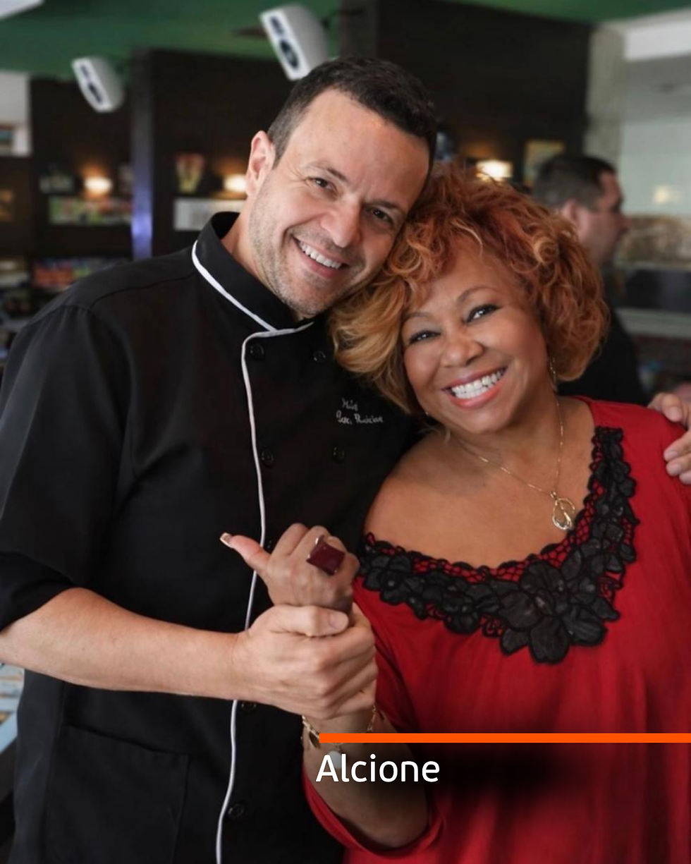 Chef Guto Medeiros e Alcione