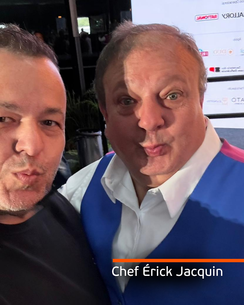 Chef Guto Medeiros e Érick Jacquin