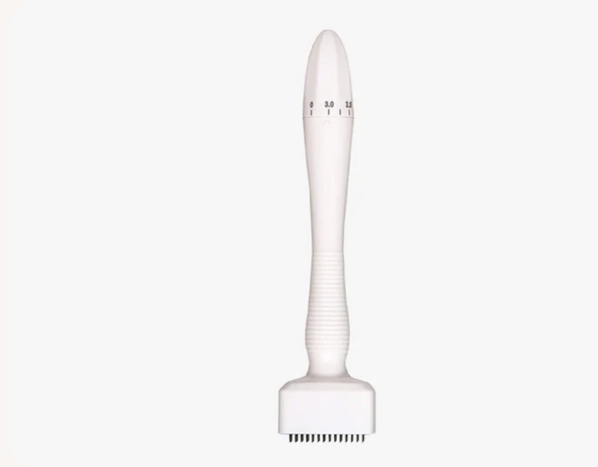 White adjustable derma stamp product photo