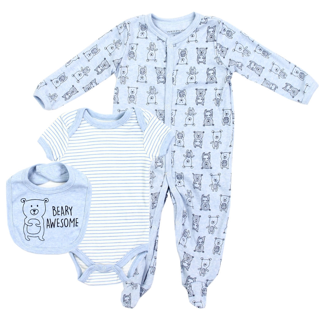 Beary Awesome Onesie 3pc Set