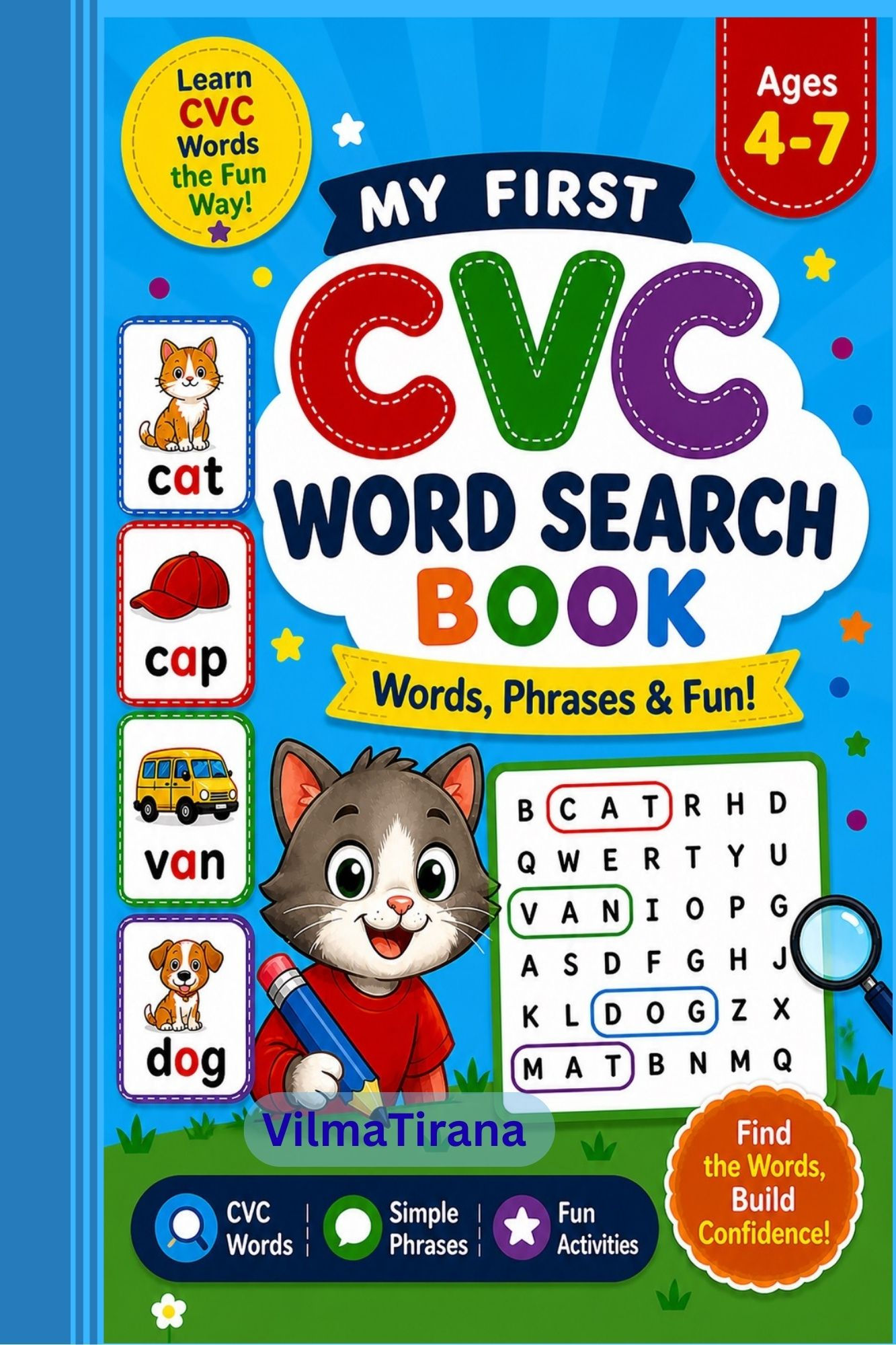 CVC word search book