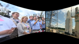 VR of the launch of satellites into space