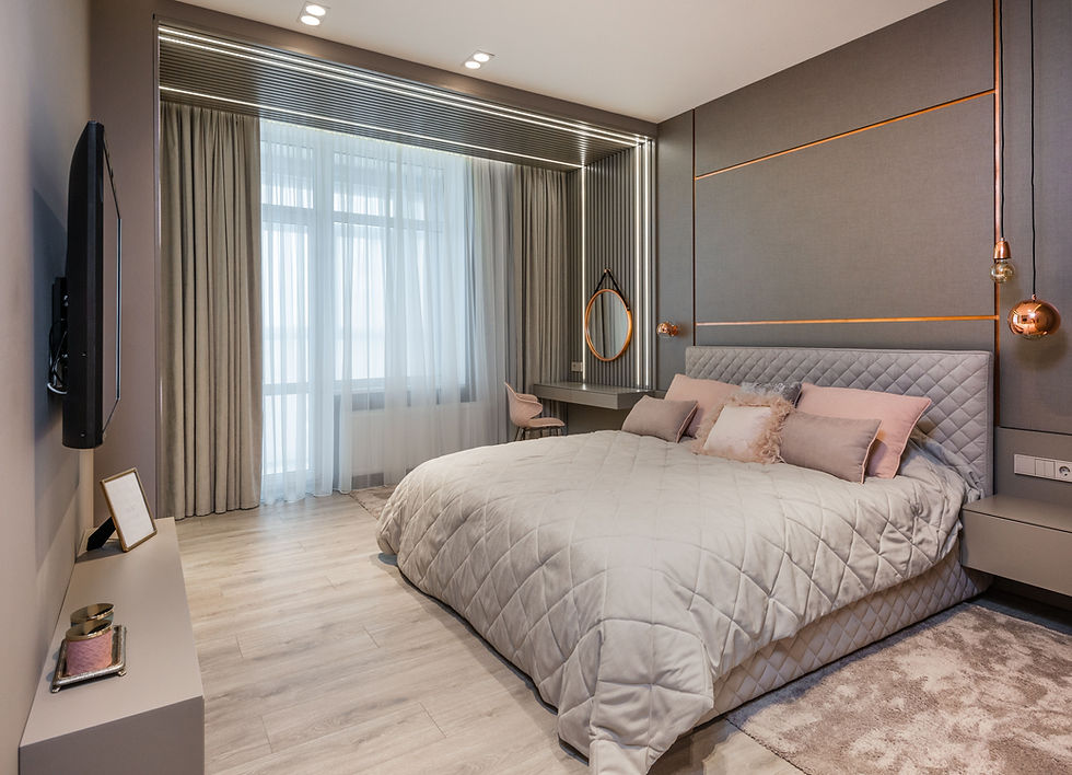 Clean modern bedroom for best home cleaning Mississauga Etobicoke