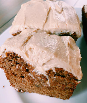 Healthy Gf Banana Bread & Cinnamon Cream Cheese Frosting