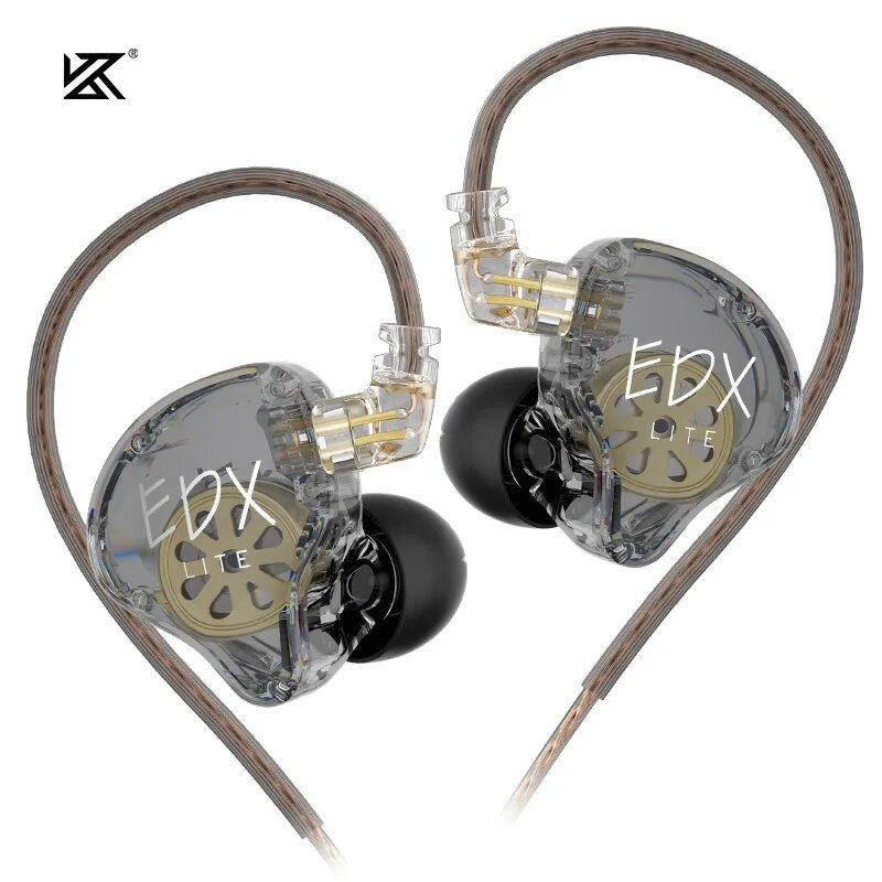 KZ EDX Lite HIFI Bass Earphones Stereo Music Earbuds In Ear Monitor Stage Live H