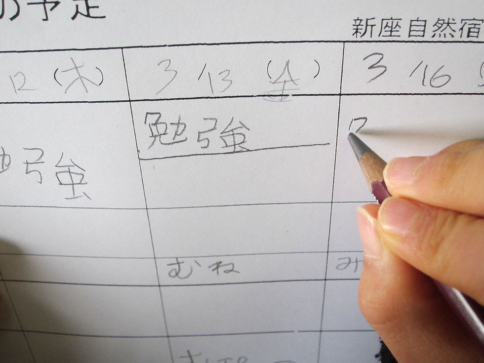 予定決め