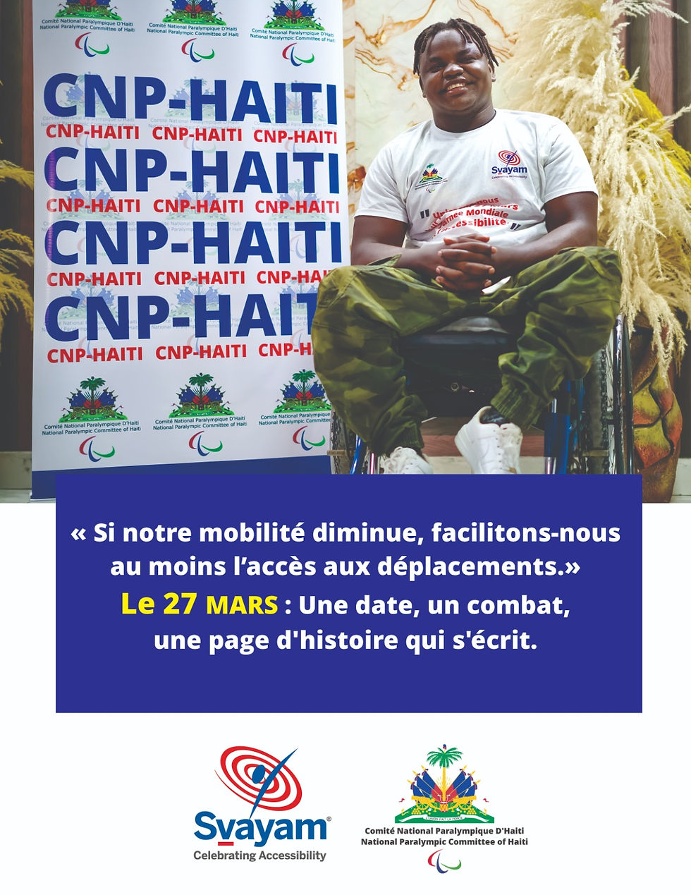 Le 27 MARS : JOURNÉE DE L’ACCESSIBILITÉ.