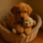 "Hond krijgt een knuffel – troost en steun bij verlatingsangst."