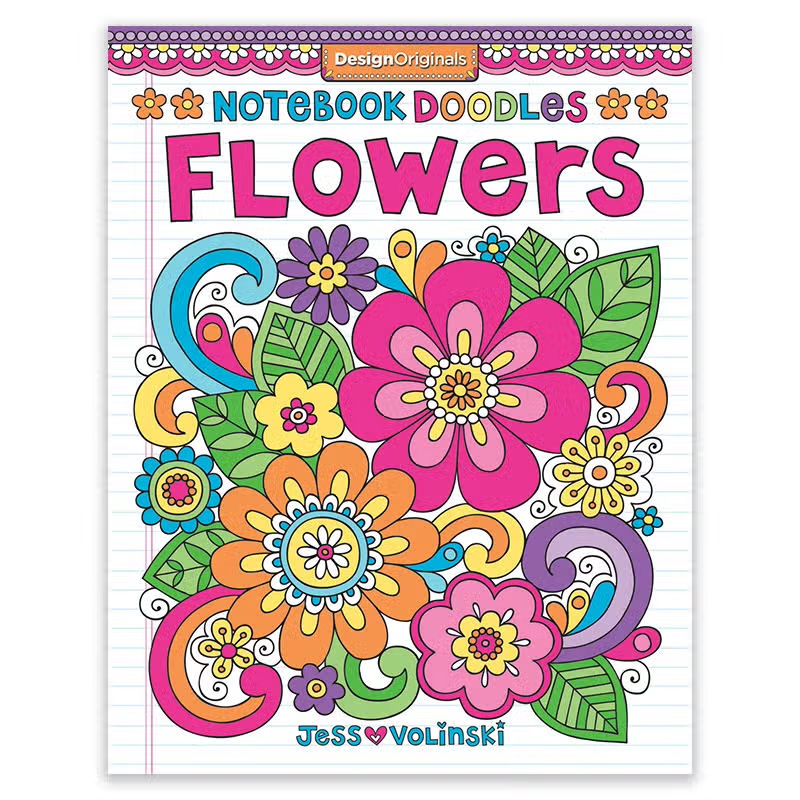 "Notebook Doodles Flowers" Coloring Book: Teen's Creative Journey!
