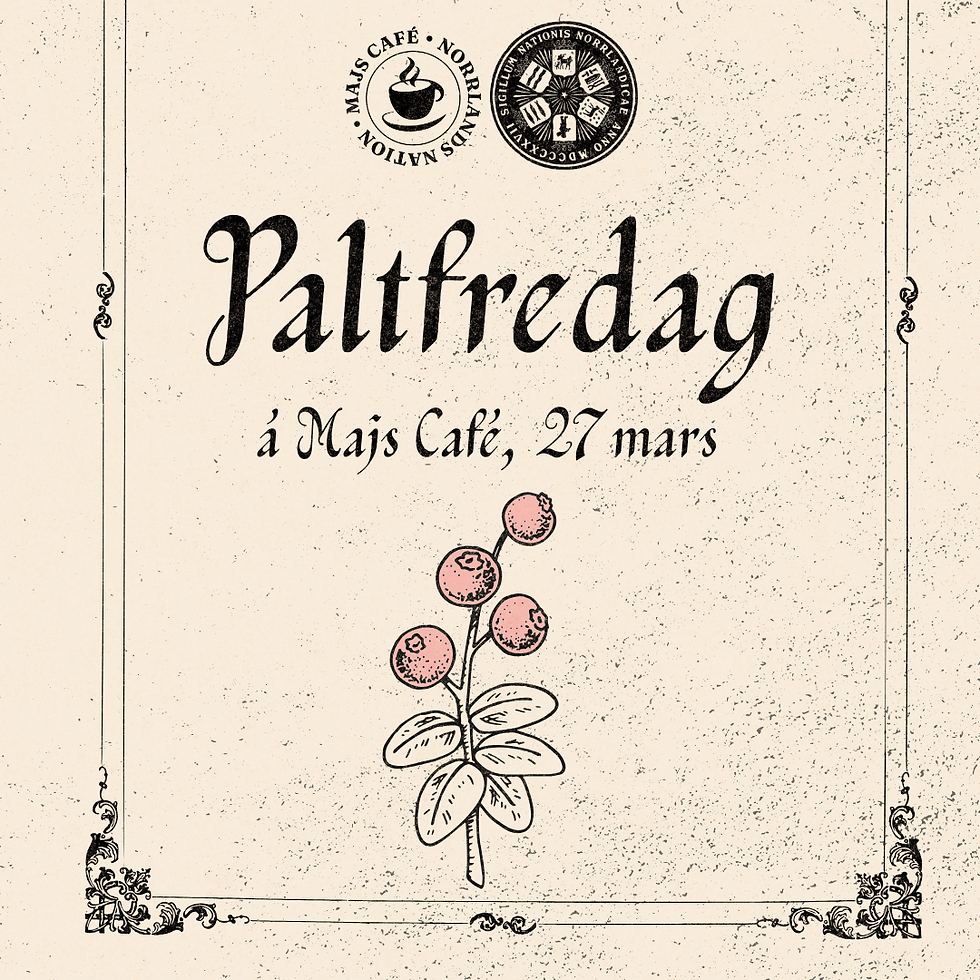 Paltfredag i Majs café
