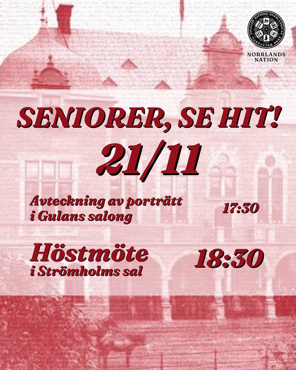 Seniorskollegiets höstmöte