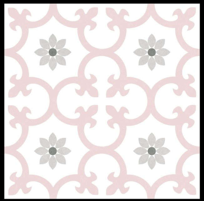 DALIA ROSE/250x250/MOROCCAN/VITRIFIED/GVT/PGVT/IMPORTED