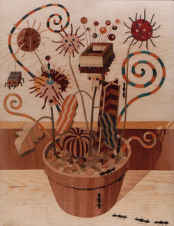 2001-Vaso e formiche 38x50