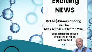 Dr Lee (James) Choong is back in 2026