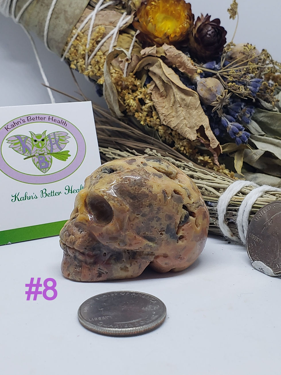 Thumbnail: Crazy Lace Agate Skull(s), $20 each