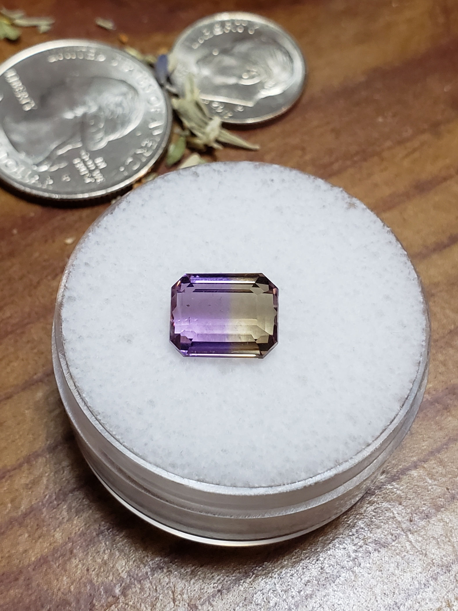 4.1 Carat Ametrine Facet