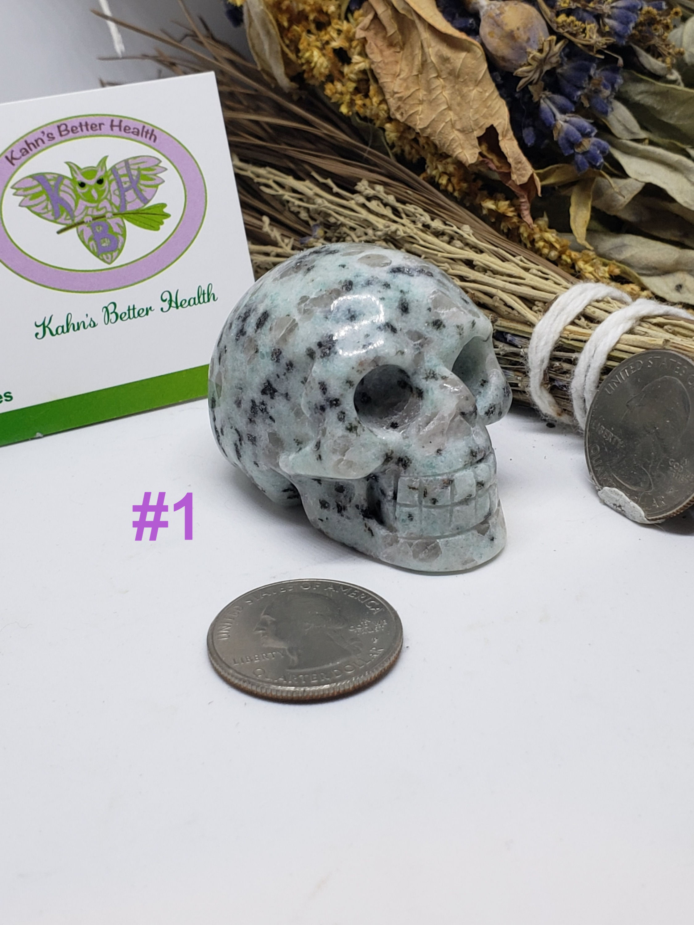 Sesame Jasper Skull(s), $20