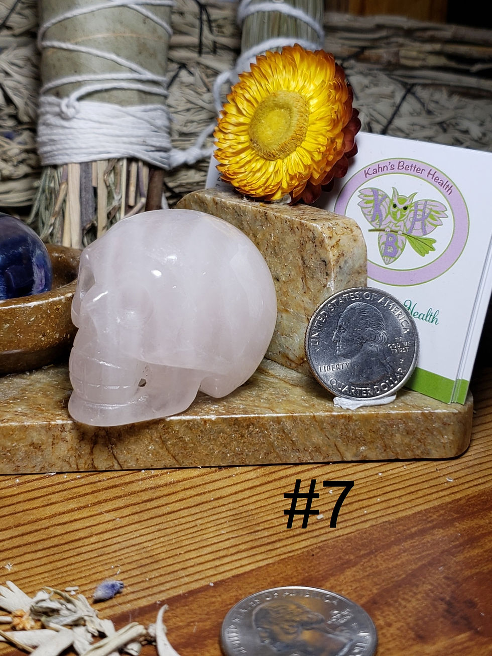 Thumbnail: Rose Quartz Skull(s), $20 each