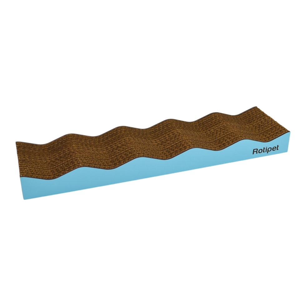 Thumbnail: WAVY Cardboard Cat Scratcher 44x21x8 cm (RTP2020)