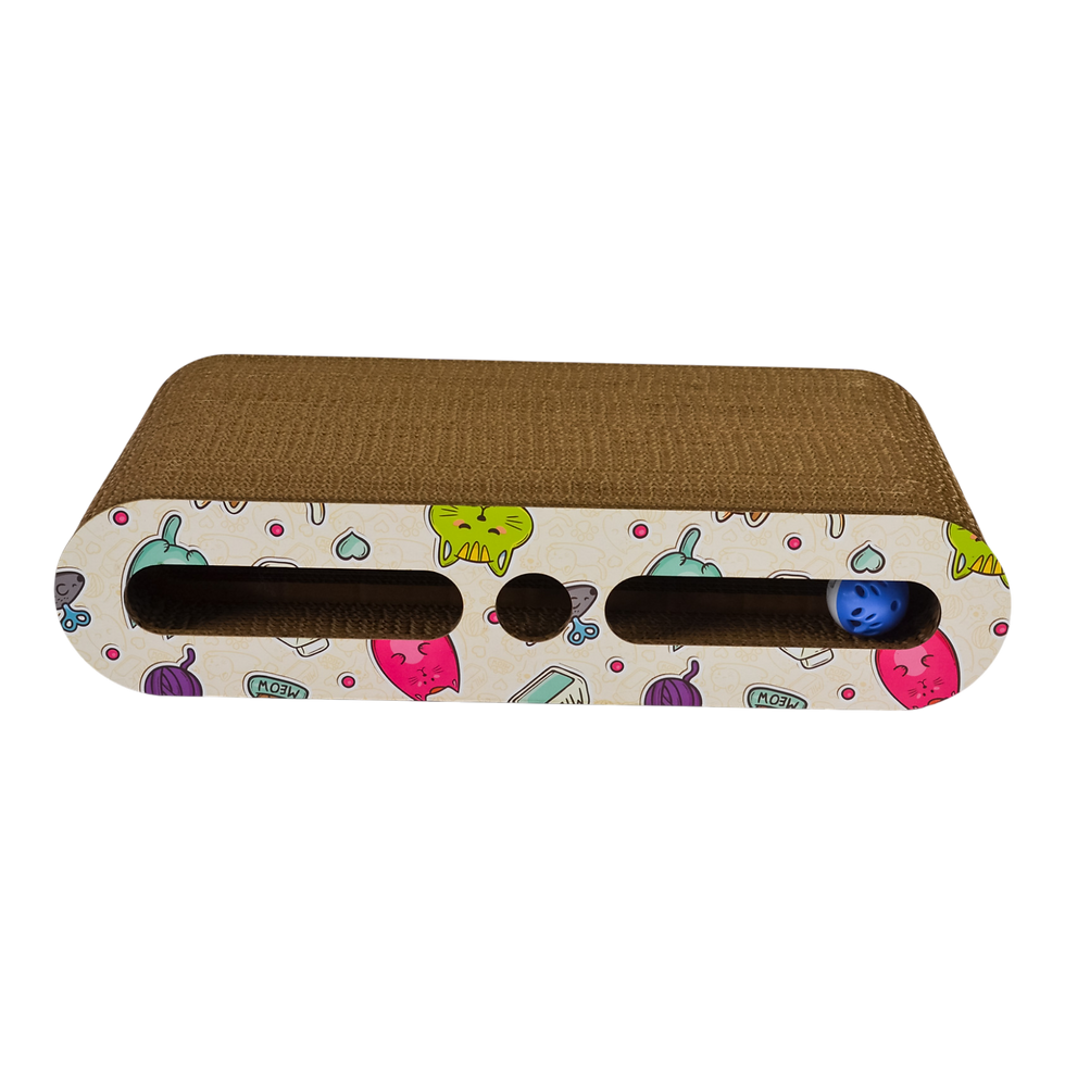 Thumbnail: CHICHI Cardboard Cat Scratcher 44x21x10 cm (RTP2050)