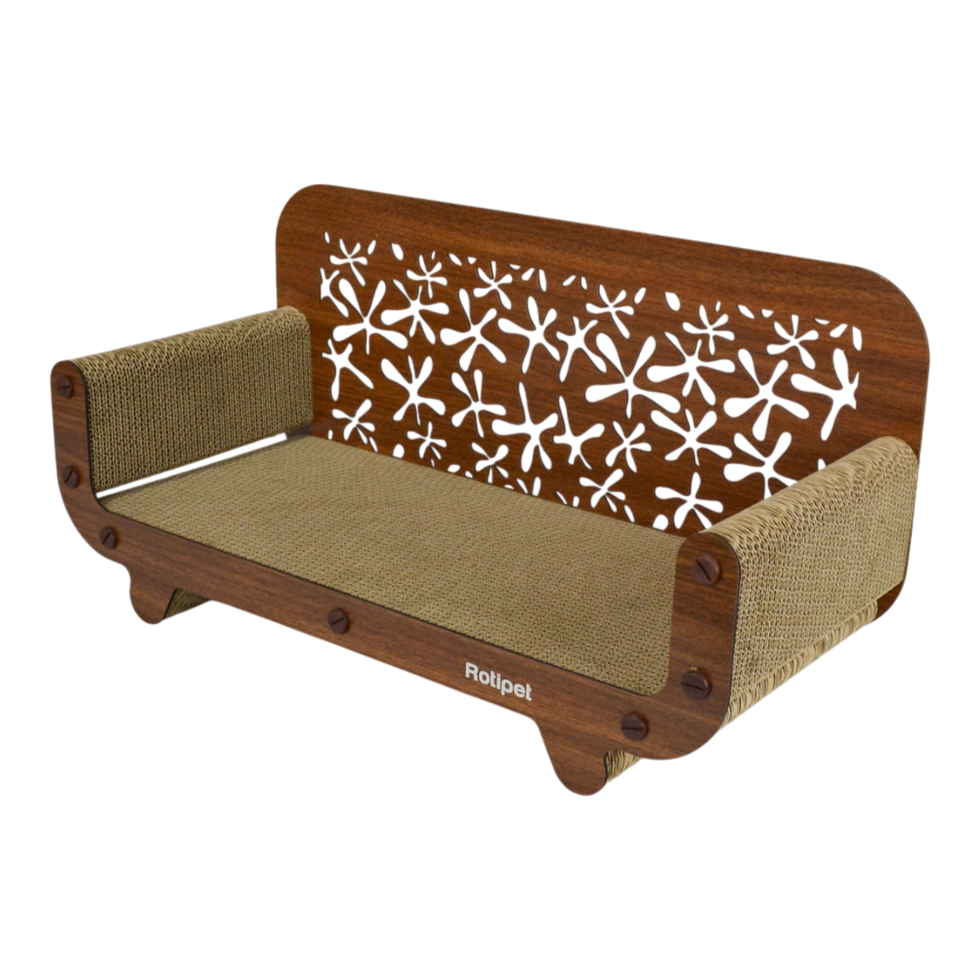 Thumbnail: STELLA Cardboard Cat Scratcher 59x30x25 cm (RTP2042)